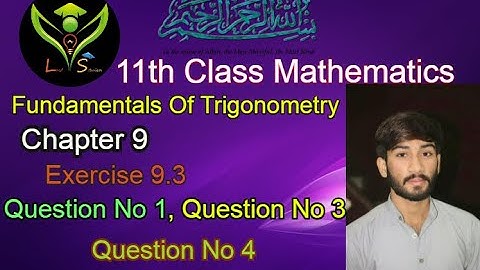 11th Class Math Chapter 9 Exercise 9.3 Question No 2,3,4 || [11th Class Math],[1st Year Math]
