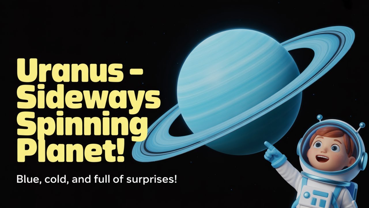 Uranus – The Sideways Spinning Planet! | Fun Facts About Uranus for Kids