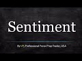 How to Use Sentiment - YouTube
