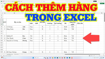 Cách Thêm Hàng Trong Excel Dễ Dàng