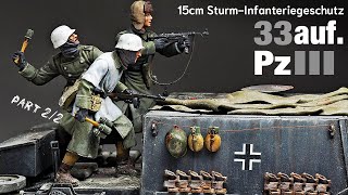 Fighting StuIG 33B - Part 2 - 1/35 DRAGON - Tank Model - [ Painting weathering ]