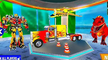 Outstanding Police Truck Robot Car Jet plane  Dinosaur Transformation Game