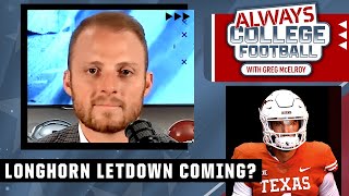 Details Greg McElroy warns Texas is in a DANGEROUS spot ahead of UTSA 👀 | Always College Football News