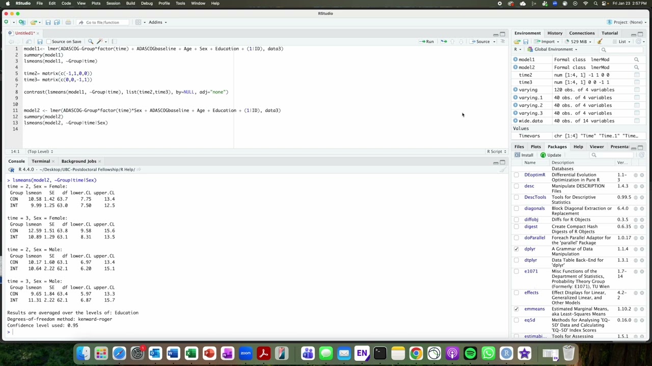 R Basics (14 -  Contrast statements for randomized controlled trials practice problems)
