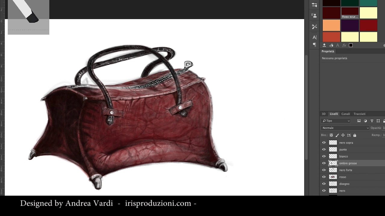 Bag Designe Object For Movie Disegno Borsa Di Scena Per Film