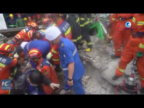 GLOBALink | Gym ceiling collapse traps more than 10 in NE China school