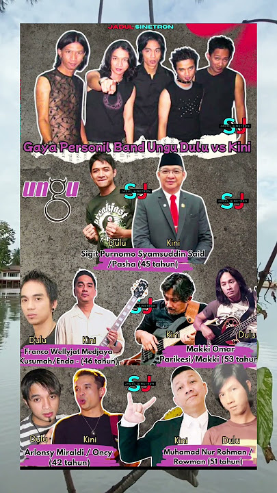 VIRAL !! INILAH PENAMPILAN PERSONIL BAND UNGU DULU DAN SEKARANG #shorts