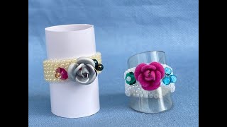 薔薇 リング 作り方 - YouTube