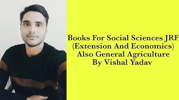 #Books for Social Sciences JRF#Prepration Strategy#Booklist for JRF Social Sciences by Vishal#
