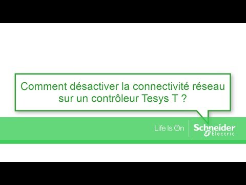residential wind turbine Comment désactiver la connectivité réseau sur un contrôleur Tesys T ?