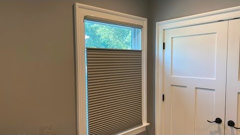 How to install cordless top down bottom up cellular shades on a house windows