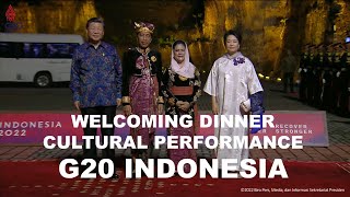 G20 INDONESIA - WELCOMING DINNER AND CULTURAL PERFORMANCE