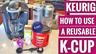 HOW TO USE A REUSABLE KEURIG K-CUP To Make Coffee \& Prevent Sediment PERFECT POD Filters K-Classic