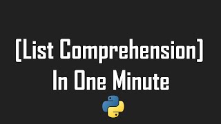 List comprehension explained in a minute #pythontutorial