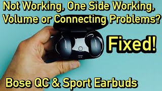 Bose QC & Sport Earbuds: Not Working, One Earbud Not Working or No Volume? Easy Fix! screenshot 5