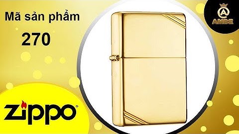 Bật lửa Zippo 270 đồng nguyên khối tái bản năm 1937 | Zippodep.vn