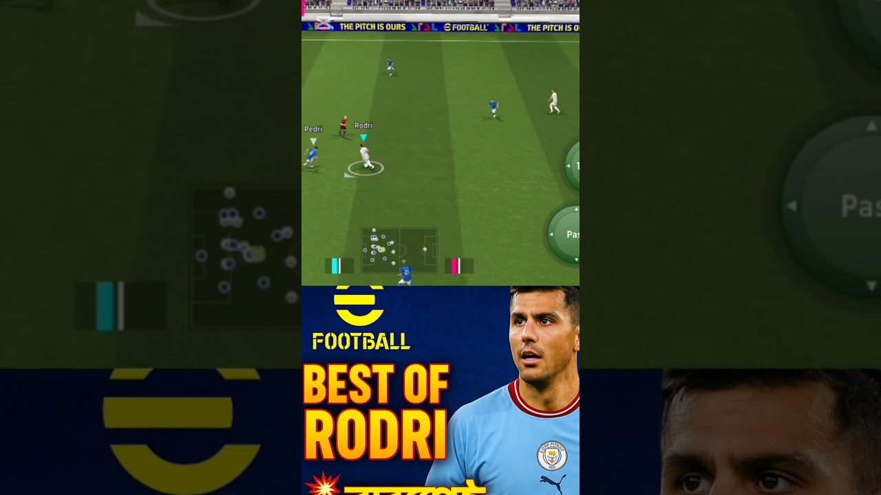 Rodri Unstoppable Defensive Skills ⚡🥵 | PES eFootball 2025 Gameplay