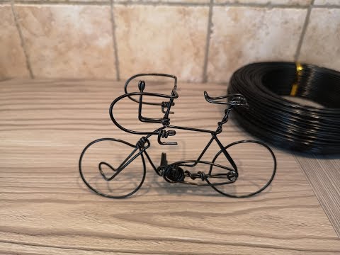 ワイヤークラフト 自転車の作り方 How To Make Bicycle With Wire Youtube