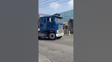 International cabinet 9600 hauling a 20ft container