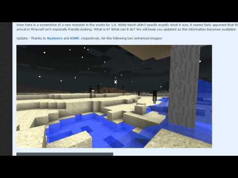 Minecraft: 1.8 Update Info - New Mob? They're Freaky...
