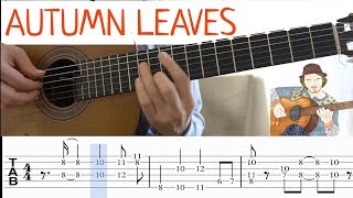 Autumn Leaves Fingerstyle Guitar with TAB