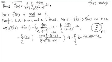 Analyticity Theorem, Part 1