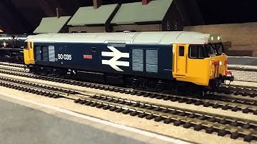 sound demostration and review of Hornbys class 50 50035ark royal with swd sound chip
