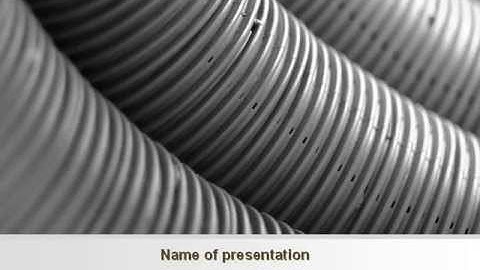 Corrugated Pipes PowerPoint Template by PoweredTemplate.com