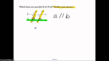 Geometry 3.3 Proving Lines Parallel