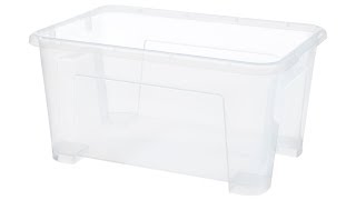 SAMLA Box, clear, 11x7 ½x5 ½/1 gallon - IKEA