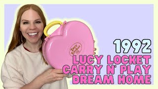 TOY TOUR: 1992 LUCY LOCKET CARRY N' PLAY DREAM HOME | Vintage Polly Pocket Collection