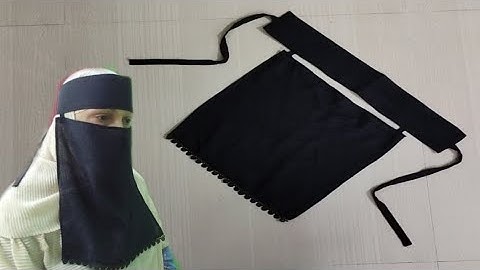 Trending Niqab cutting and stitching/ Hijab cutting/ One Piece Niqab Cutting