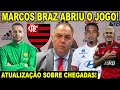 MARCOS BRAZ ABRE O JOGO SOBRE NOVOS REFORÇOS NO FLAMENGO! CHEGADA DE KENEDY E RENATO AUGUSTO E +!