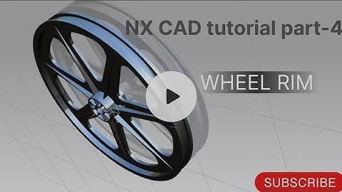 NX cad tutorial part-4 : wheel rim SiemensNX CAD software #tech #techno  #siemens nx #design #nxcad
