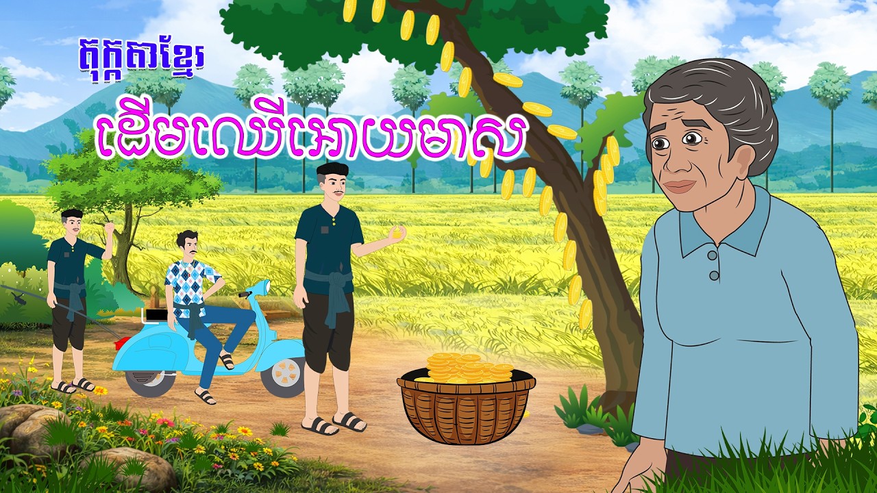 តុក្កតាខ្មែរ ៖ រឿង ដើមឈើអោយមាស រឿងនិទានខ្មែរ - Story In Khmer By Tola Film #animationkhmer