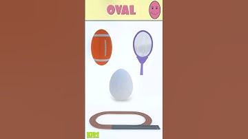 Oval Shape with Examples #kidslearning #shapes