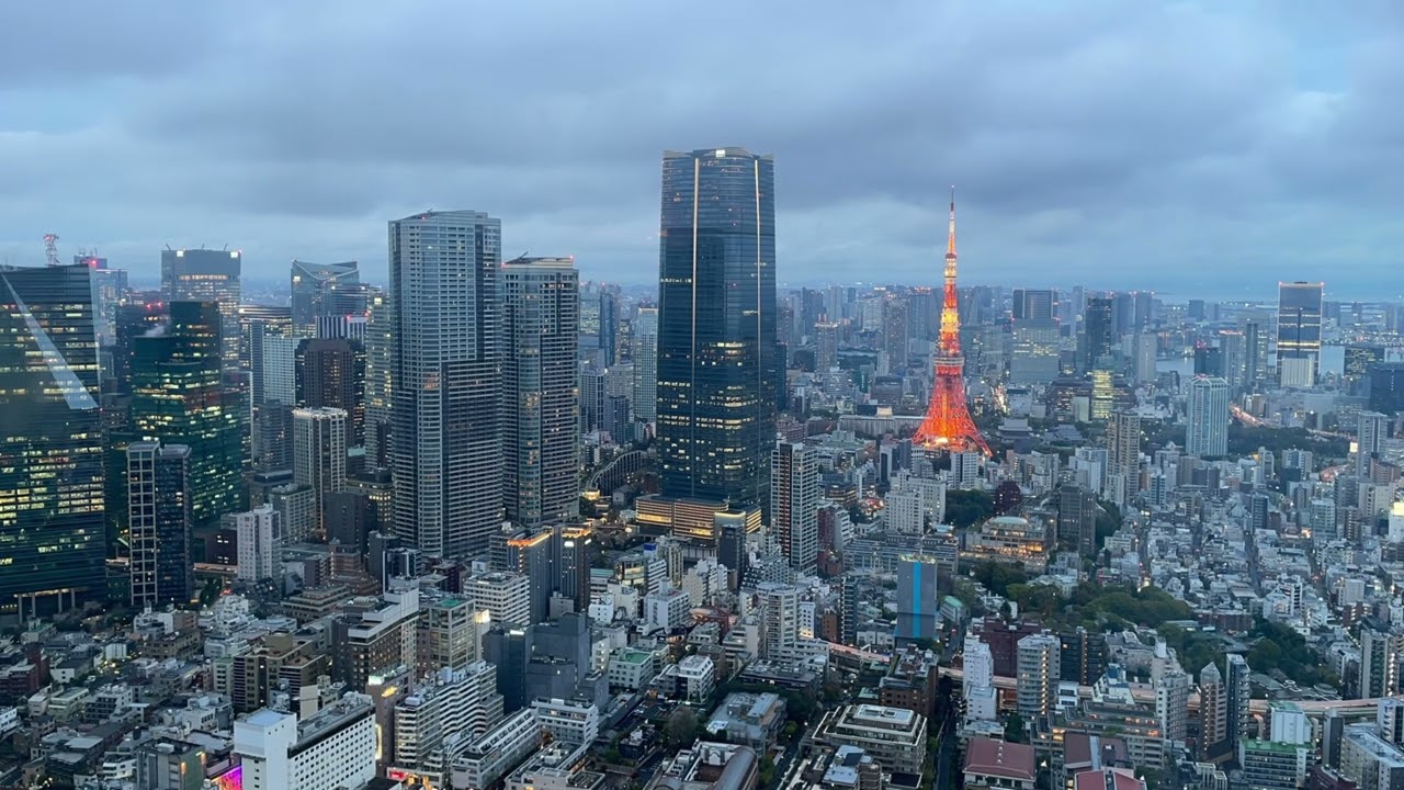 Tokyo Mori tower Tokyo City View - Tokyo tower light up (April 3th 2025)Untitled