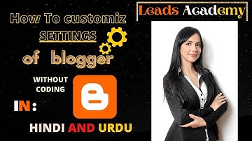 Blogger Basic Settings For Beginners in Hindi | Blogger SEO Settings