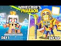 I Survived 100 Days as a PHARAOH in Minecraft