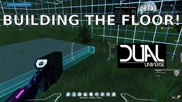 Dual Universe Creating The Floor Of My Base Structure (DU Beta 1)