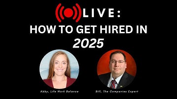 Get Hired! Live Q&A Office Hours with 2 Career Experts (November 3rd, 2025)