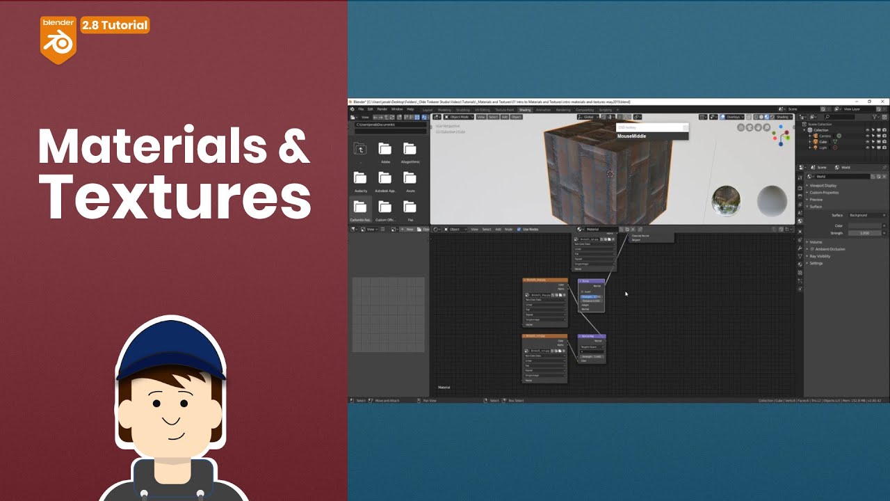 Blender 2.8 - How to bake textures - Tutorial 