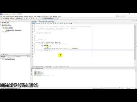 Perulangan Java Menggunakan While Do While || Tutorial java sederhana #3