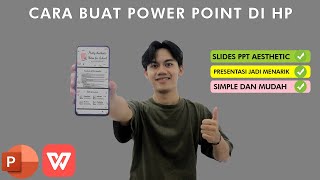 MAKE AESTHETIC PPT - HOW TO MAKE POWERPOINT ON YOUR PHONE WITH WPS OFFICE screenshot 5