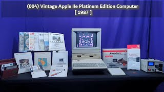 (004) Vintage Apple IIe Platinum Edition Computer [ 1987 ]