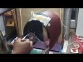Airbrushing royal enfield custom helmet