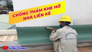 Chống thấm khe tiếp giáp giữa hai nhà liền kề | khe tường giữa 2 nhà | mép tôn và tường