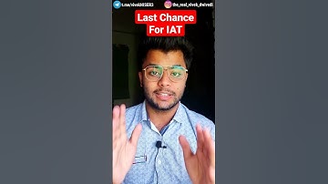 LAATSTE kans voor IAT 2021 🔥