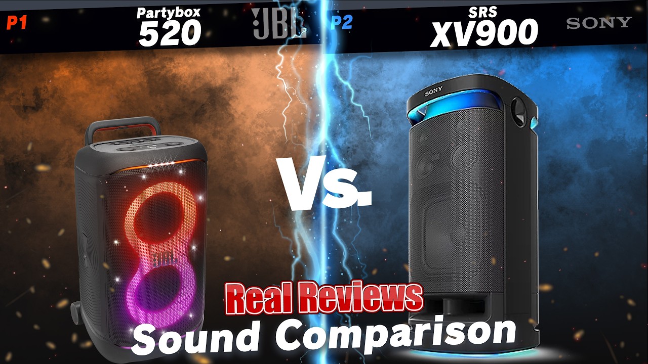 JBL Partybox 520 VS Sony SRS-XV900 Sound Comparison - YouTube