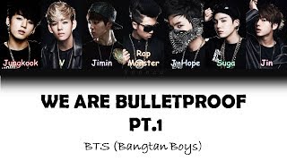 BTS (방탄소년단) - We are bulletproof pt.1 (Color Coded Lyrics/Han/Rom/Eng) Resimi